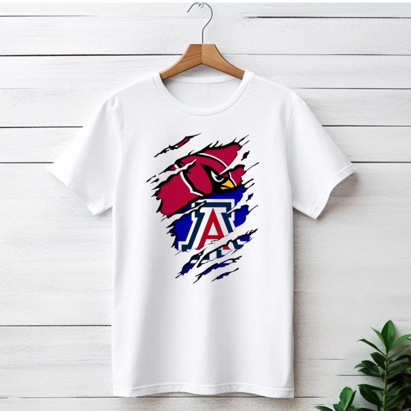 Arizona Cardinals Wildcat Claw Mashup T Shirt 1 T Shirt 1