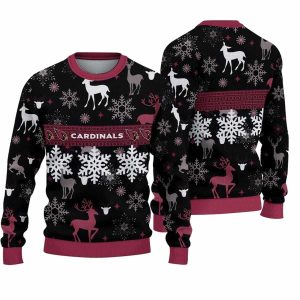 Arizona Cardinals Winter Reindeer Ugly Sweater