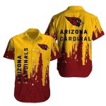 Arizona Cardinals Yellow And Red Retro Hawaiian Shirt
