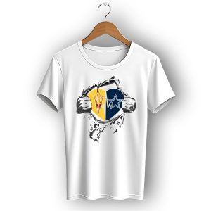 Arizona State Sun Devils And Dallas Cowboys Heart T-Shirt