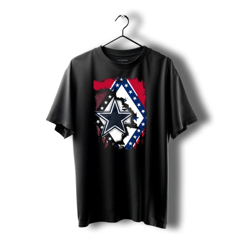 Arkansas Flag With Dallas Cowboys Star T Shirt 1 T Shirt 1 1