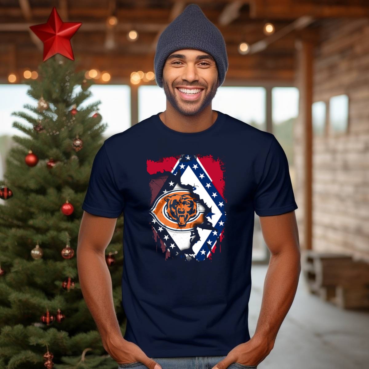 Arkansas-State-Pride-With-Chicago-Bears-Logo-Integration-T-Shirt-1_t-shirt-3_4