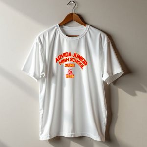 Arvida Junior High School Alumni Vikings Red And Yellow Viking T Shirt
