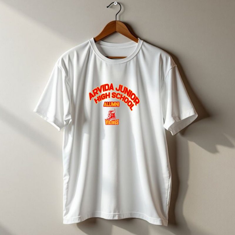 Arvida Junior High School Alumni Vikings Red And Yellow Viking T Shirt 1 T Shirt 1