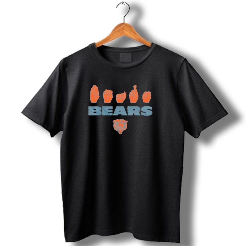 Asl Love Sign Chicago Bears Bears T Shirt 1 T Shirt 1