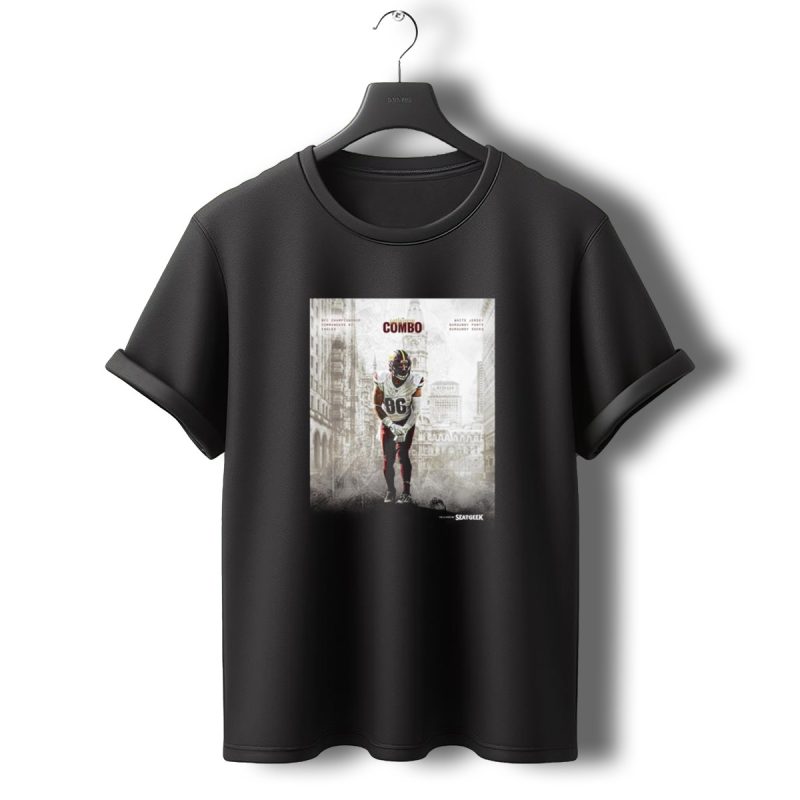 At Eagles Zach Ertz Combo White Jersey Burgundy Pants Burgundy Socks T Shirt T Shirt 0 1