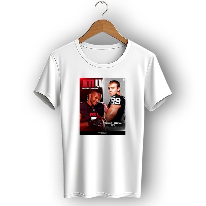 Atl Lv Falcons Vs Raiders Tonight 830Pm Et Espn T Shirt 1 T Shirt 1