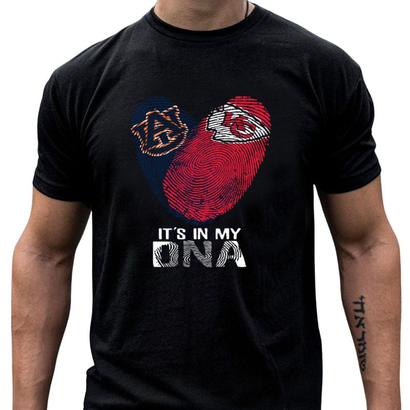 Auburn Tigers And Kansas City Chiefs Its In My Dna T Shirt T Shirt 1 1