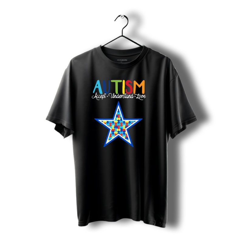 Autism Awareness 2024 Dallas Cowboys Accept Understand Love Puzzle Piece Star T Shirt 1 T Shirt 1 1