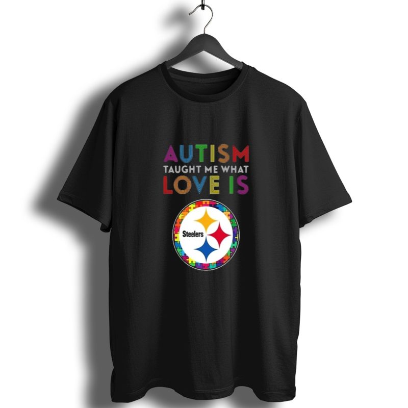 Autism Taught Me What Love Is Pittsburgh Steelers Puzzle T Shirt 1 T Shirt 1