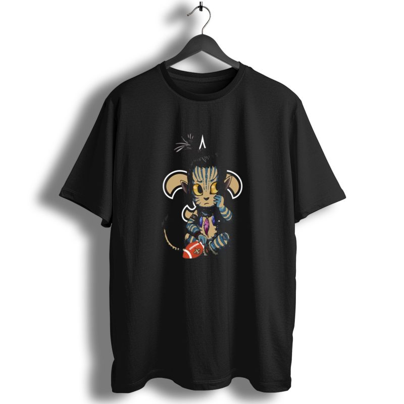 Avatar Saints Chibi Character With Football And Fleur De Lis T Shirt 1 T Shirt 1
