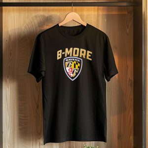 B MORE Baltimore Ravens Logo Shield Ravens B R T-Shirt