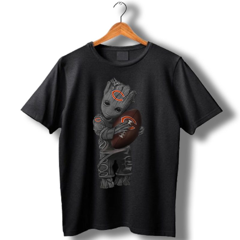 Baby Groot Chicago Bears Football Shirt T Shirt 1