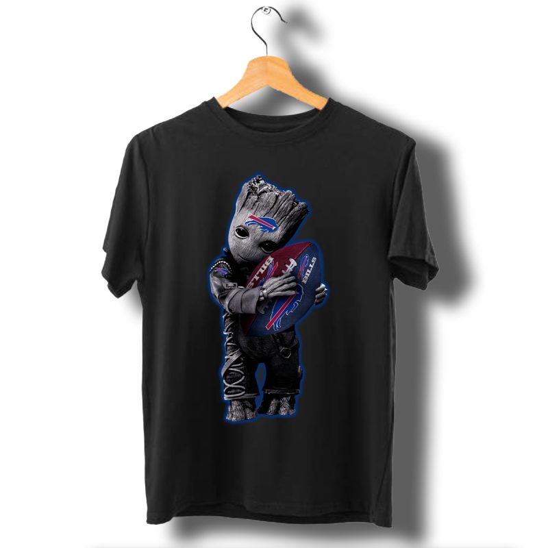 Baby Groot Hug Buffalo Bills Football T Shirt T Shirt 1