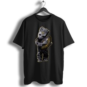 Baby Groot Hug New Orleans Saints Football T-Shirt