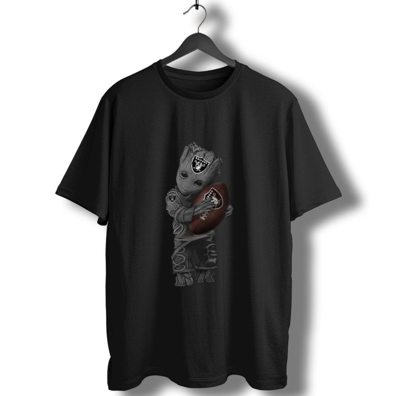 Baby Groot Oakland Raiders Football T Shirt T Shirt 1