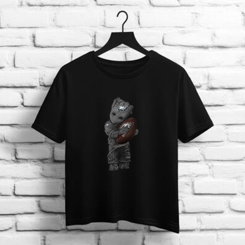 Baby Groot Philadelphia Eagles Football Shirt T Shirt 1 1