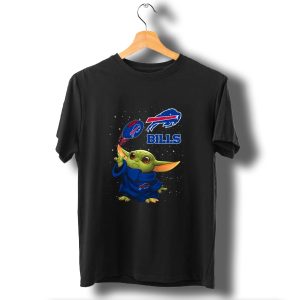 Baby Yoda Buffalo Bills Nfl Star Wars Crossover T-Shirt