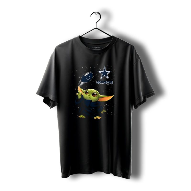 Baby Yoda Dallas Cowboys Star Football T Shirt 1 T Shirt 1 1
