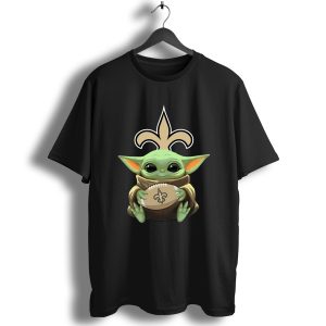 Baby Yoda Hand New Orleans Saints T-Shirt