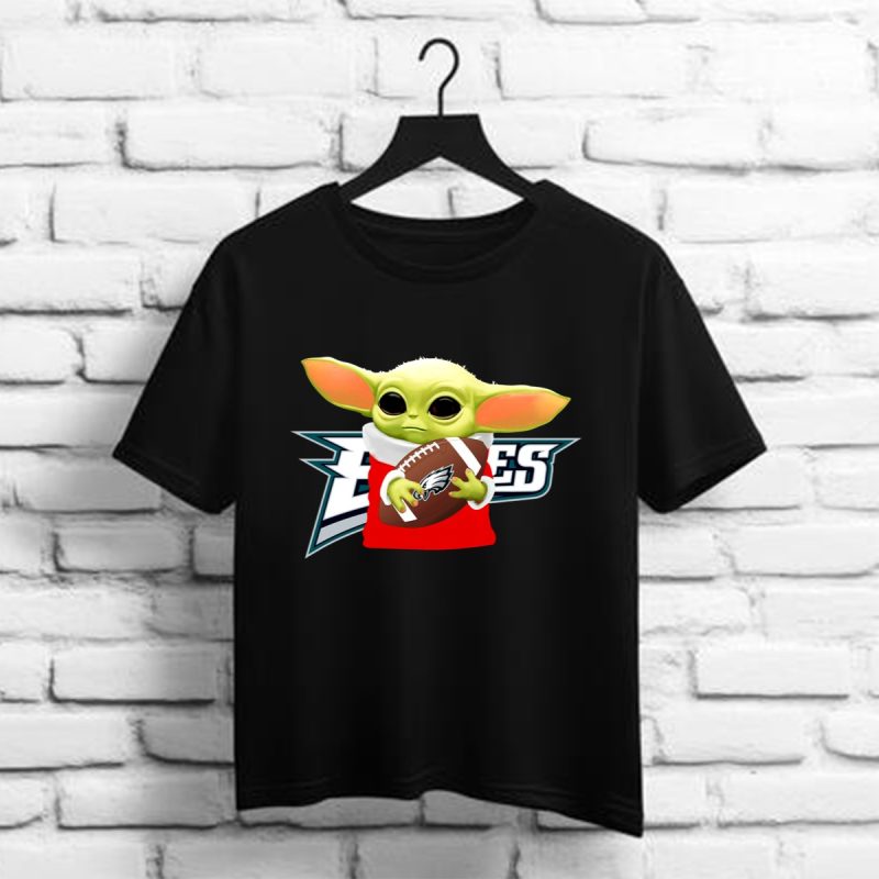 Baby Yoda Hug Philadelphia Eagles Shirt T Shirt 1 1