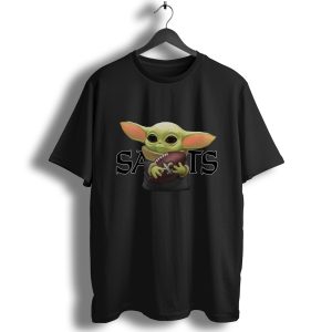 Baby Yoda Hug Saints New Orleans T-Shirt