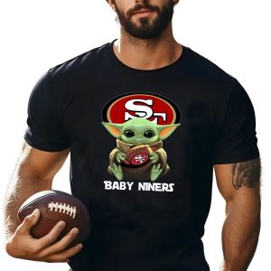Baby Yoda Hug San Francisco 49ers Logo Shirt