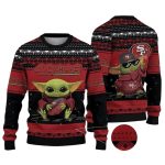 Baby Yoda Hug San Francisco 49ers Ugly Sweater