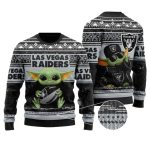 Baby Yoda Las Vegas Raiders Christmas Ugly Sweater Christmas Gifts 2025