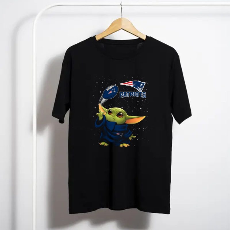 Baby Yoda New England Patriots Star Wars Football Crossover T Shirt T Shirt 1