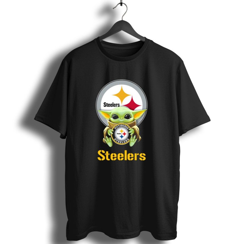 Baby Yoda Pittsburgh Steelers Hug Steelers T Shirt 1 T Shirt 1