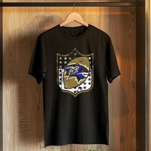 Baltimore Ravens 45 Stars Shield T-Shirt