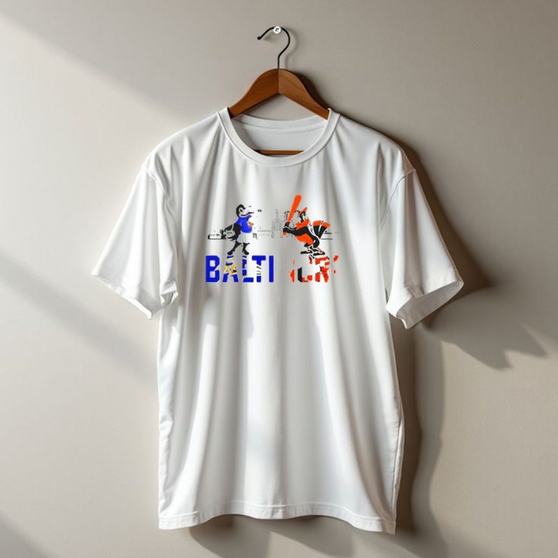 Baltimore Ravens And Orioles Mascot Skyline T Shirt 1 T Shirt 1