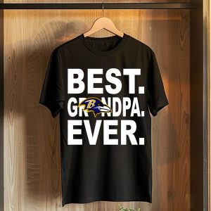 Baltimore Ravens Best Grandpa Ever T-Shirt
