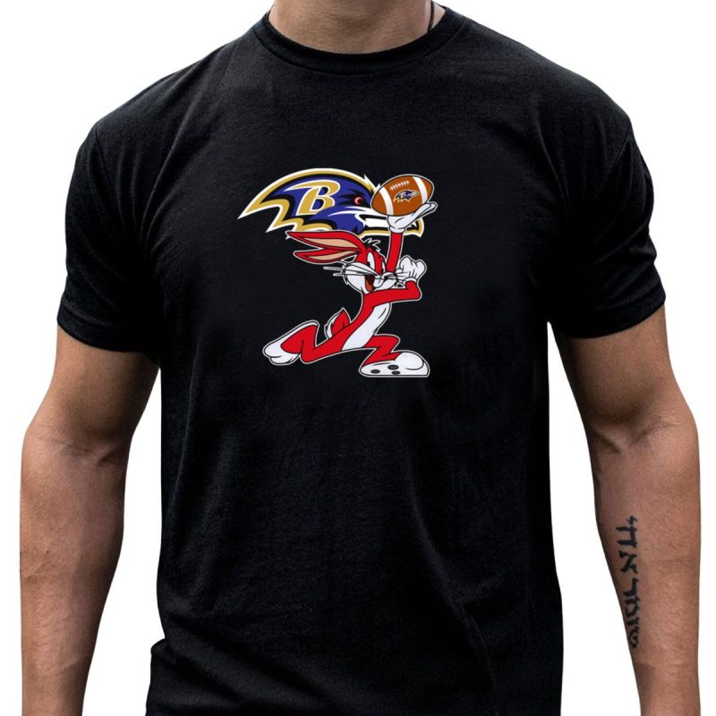 Baltimore Ravens Bugs Bunny Football Chiefs T Shirt T Shirt 1 1