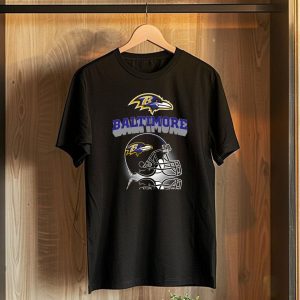 Baltimore Ravens Football Helmet Logo Ravens Head T-Shirt