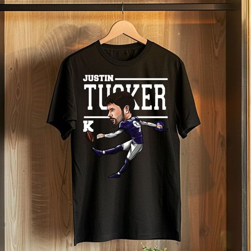 Baltimore Ravens Justin Tucker Cartoon T Shirt T Shirt 1