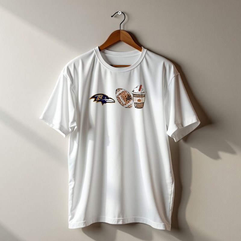 Baltimore Ravens Leopard Print Football Fall Season Coffee T Shirt 1 T Shirt 1