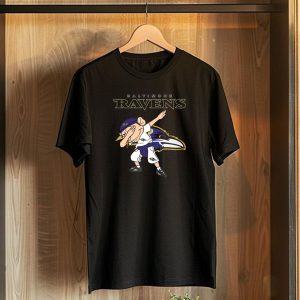 Baltimore Ravens Mascot Dabbing Football Fan Gear T-Shirt