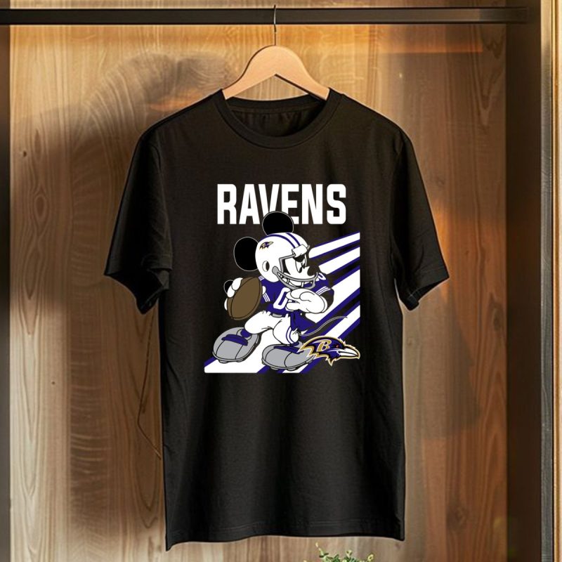 Baltimore Ravens Mickey Mouse Disney Nfl T Shirt T Shirt 1
