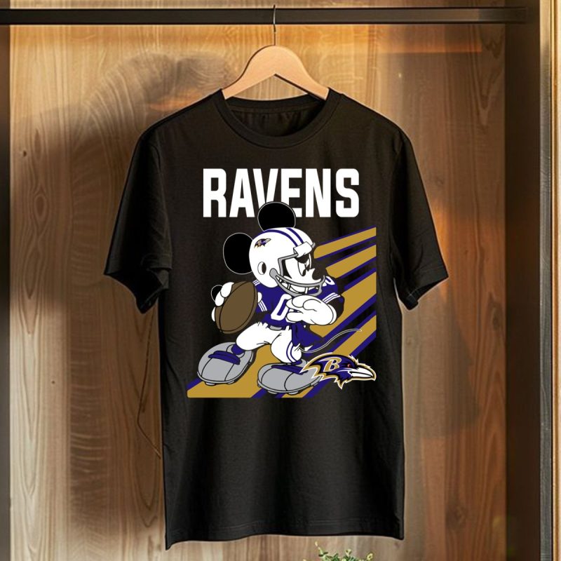 Baltimore Ravens Mickey Mouse Disney T Shirt T Shirt 1