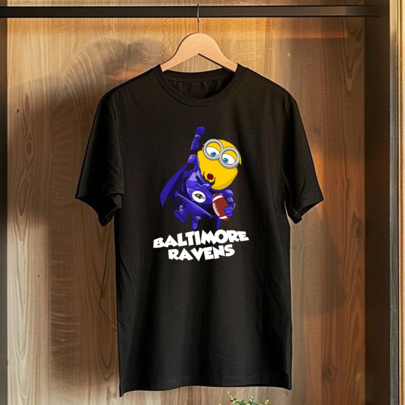 Baltimore Ravens Minion Football Fan T Shirt 1 T Shirt 1