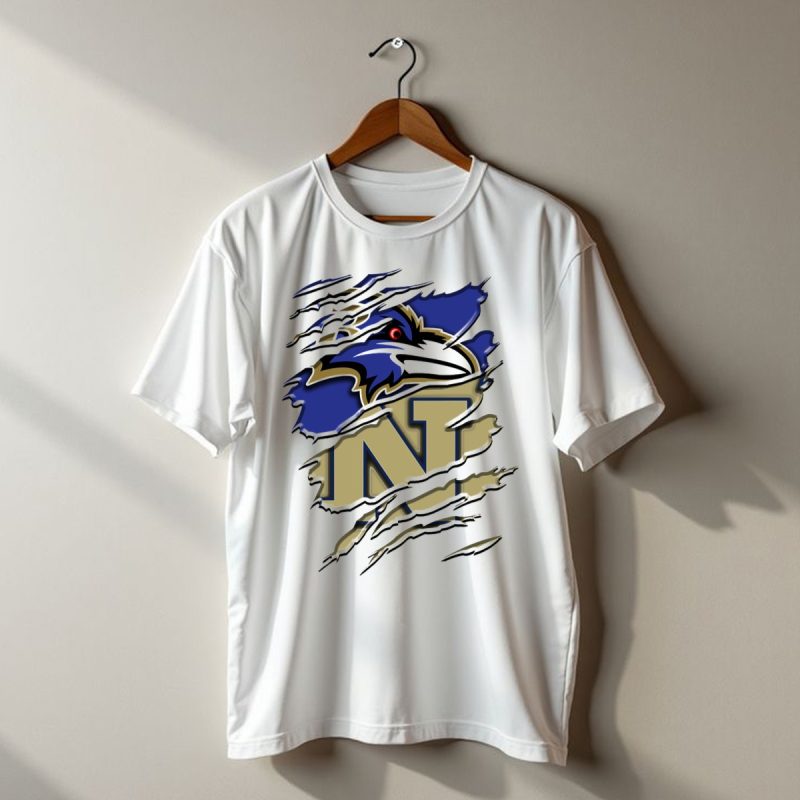 Baltimore Ravens Navy Midshipmen Rah 103 T Shirt 1 T Shirt 1