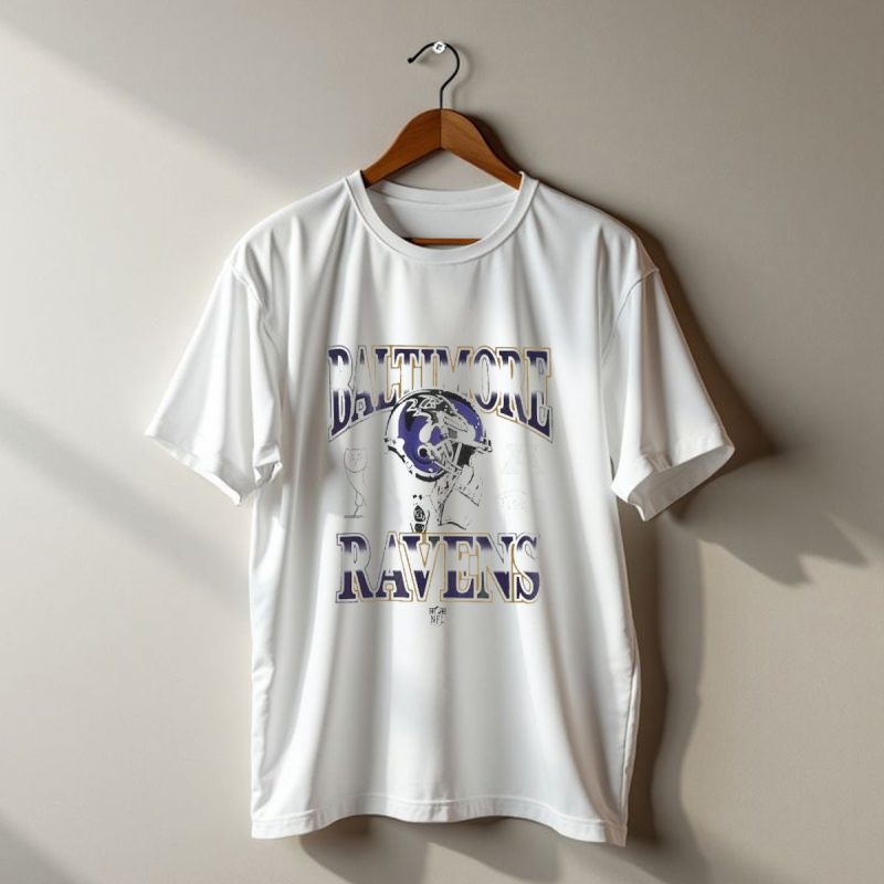 Baltimore Ravens Ovo Heather Style With Classic Mascot And Football Graphics T Shirt 1 T Shirt 1