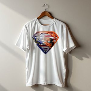 Baltimore Ravens Orioles American Flag Superman Shield T-Shirt