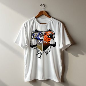 Baltimore Ravens Orioles Heart T-Shirt