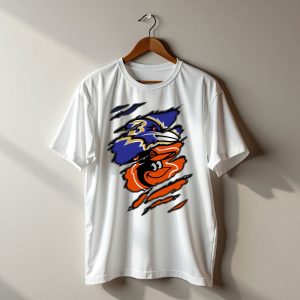Baltimore Ravens Orioles Logo Mashup T-Shirt