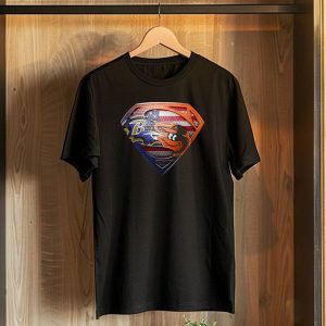 Baltimore Ravens Orioles Superman Usa Flag T-Shirt