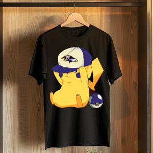 Baltimore Ravens Pikachu Pokemon T-Shirt