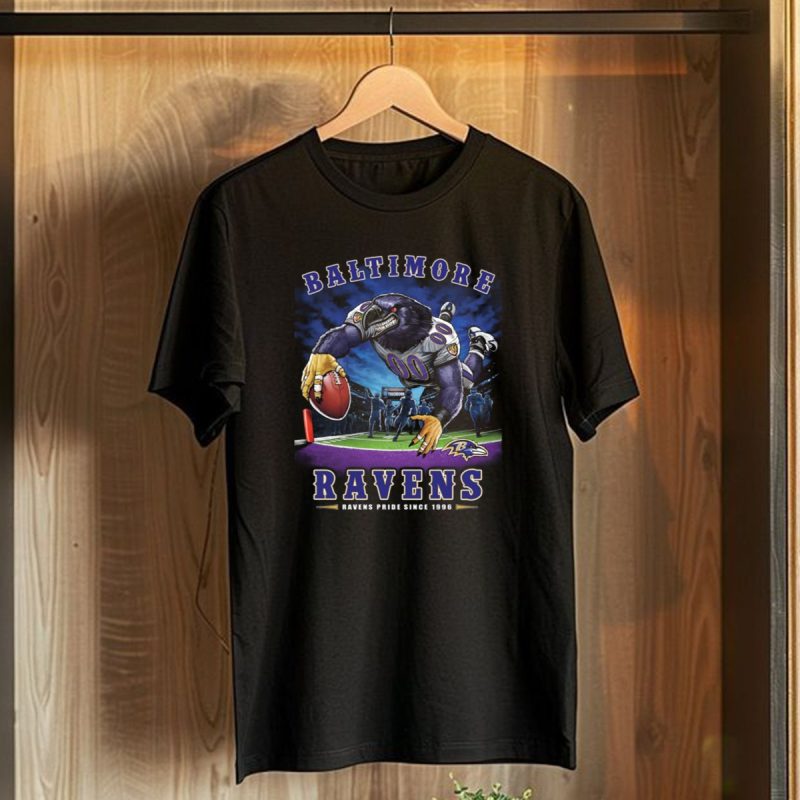 Baltimore Ravens Pride End Zone Football Since 1996 T Shirt 1 T Shirt 1